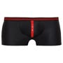 Boxer zip noir & rouge