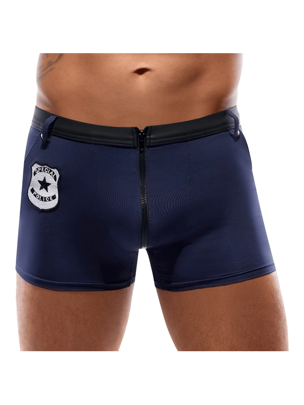 Boxer policier bleu main product photo