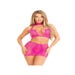 Ensemble 2 pièces 87201 résille rose