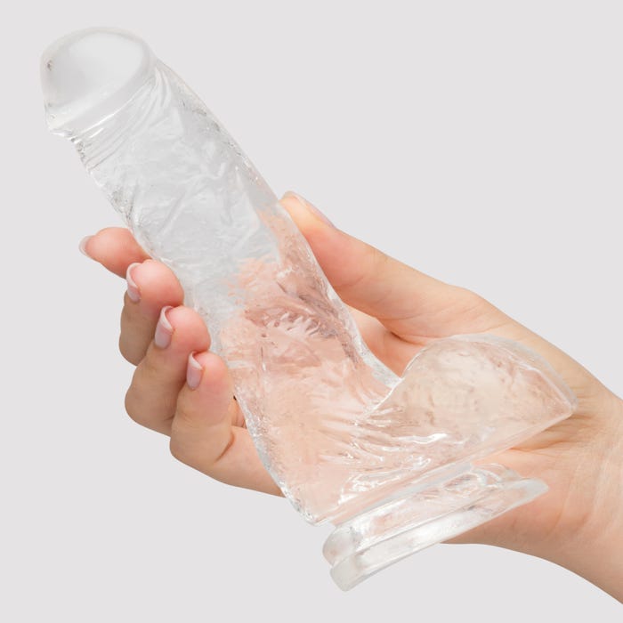 Gode ventouse transparent 17,8 cm Enjoy