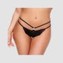 String ouvert fleur noir