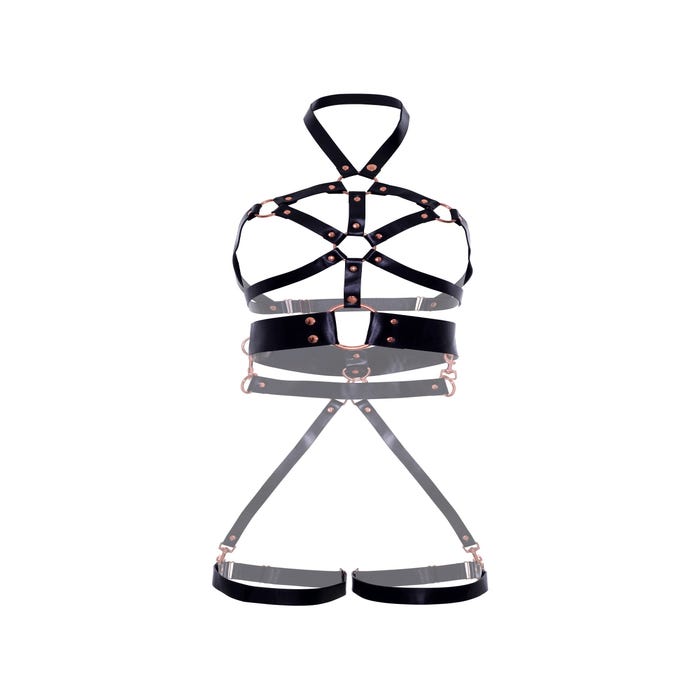 Harnais cuir KI4046 noir