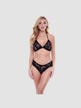 Ensemble 2 pièces dentelle fleurs Eco Lace Collection noir