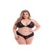Ensemble 2 pièces dentelle fleurs Eco Lace Collection noir GT