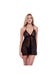 Nuisette dentelle fleurs Eco Lace Collection noir