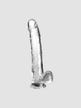 Gode XXL avec testicules 28 cm King Cock Clear