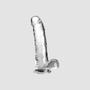 Gode XXL avec testicules 28 cm King Cock Clear