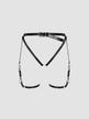 Culotte porte-jarretelles harnais A762 noir
