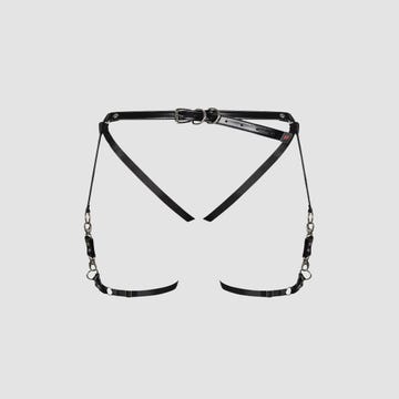 Culotte porte-jarretelles harnais A762 noir