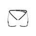 Culotte porte-jarretelles harnais A762 noir
