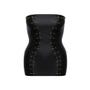 Robe bustier wetlook noir