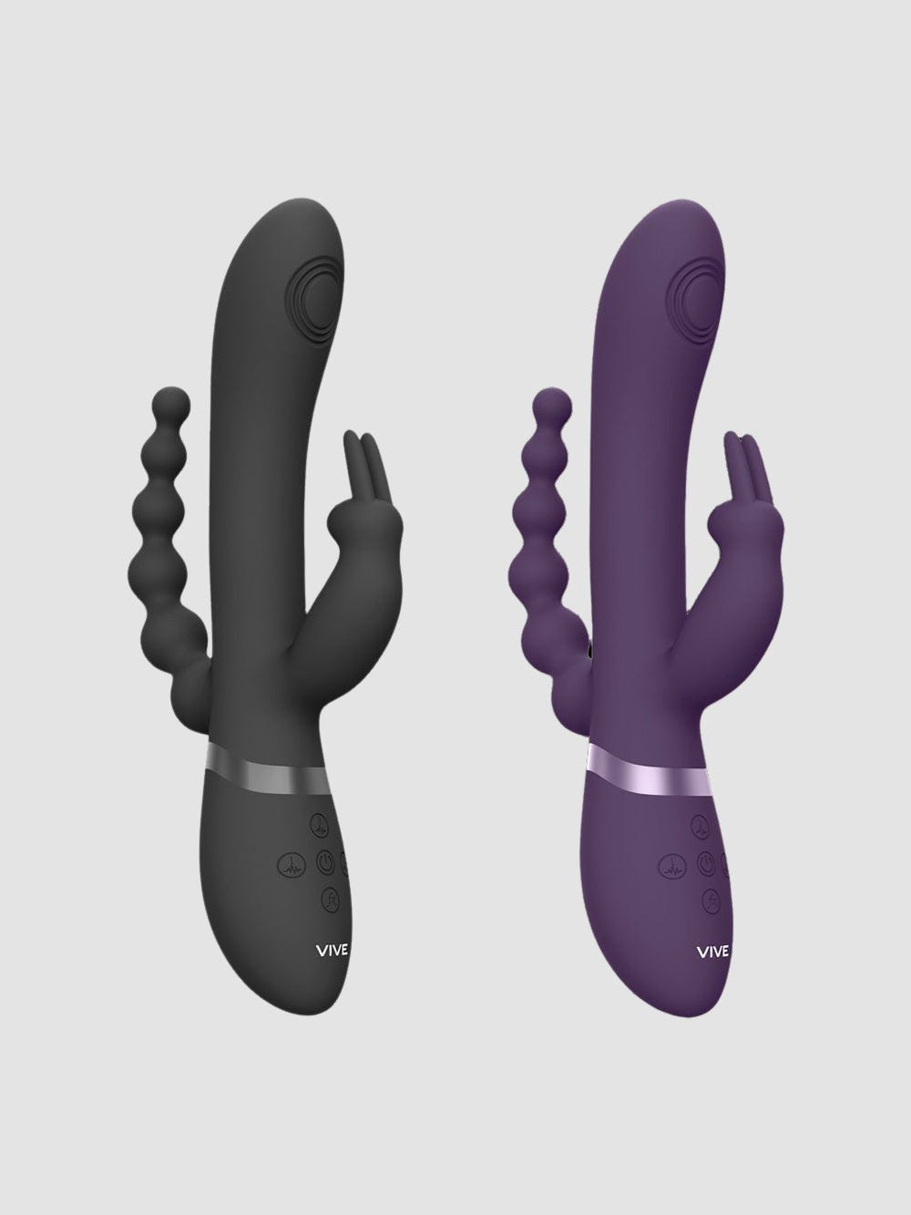 Vibromasseur rabbit double pénétration Rini