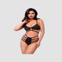 Ensemble 2 pièces CR4637 imprimé serpent noir