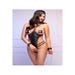 Body ouvert 3 pièces CR4638 imprimé serpent noir