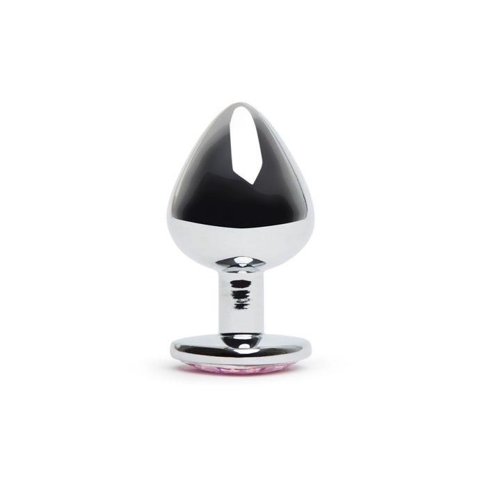 Plug anal bijou coeur Secret Shine rose medium
