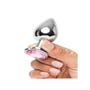 Plug anal bijou coeur Secret Shine rose medium