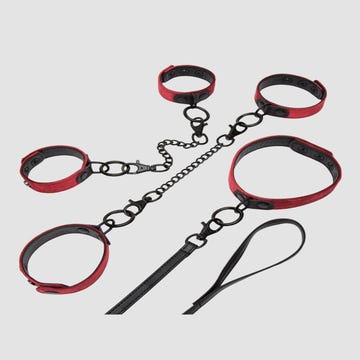 Kit d'attache collier et menottes Ruby 3 pièces