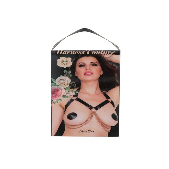 Soutien-gorge harnais Luxury Chain or