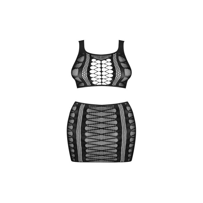 Top & jupe K102 noir   
