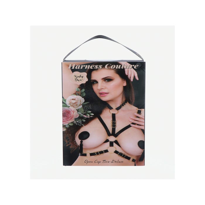 Soutien-gorge harnais Deluxe noir & or