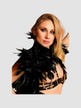 Harnais fausses plumes noir