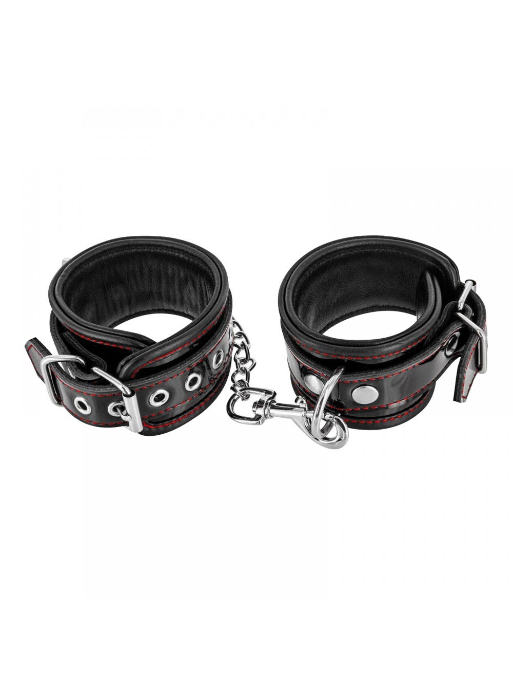 Menottes en cuir laqué Premium main product photo