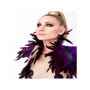 Harnais fausses plumes violet 