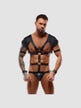 Body harnais & menottes noir
