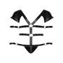 Body harnais & menottes noir