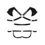 Body harnais & menottes noir