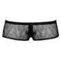 Boxer boutons dentelle noir