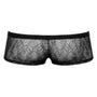 Boxer boutons dentelle noir