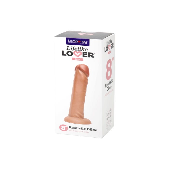 Gode ventouse 20,3 cm Basic Lifelike Lover