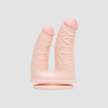 Gode ventouse double pénétration Ultra Lifelike Lover