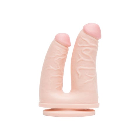Gode ventouse double pénétration Ultra Lifelike Lover