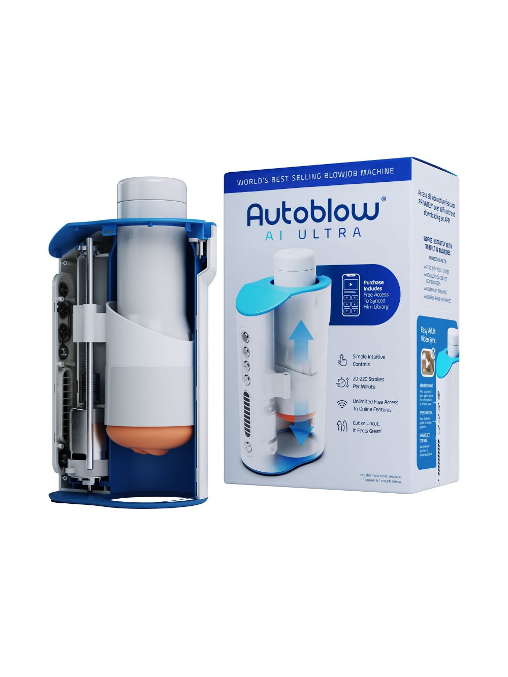 Masturbateur automatique connecté Autoblow AI Ultra main product photo
