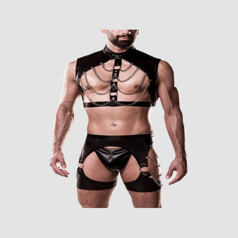 Ensemble 3 pièces chaînes 20051 Dominant noir