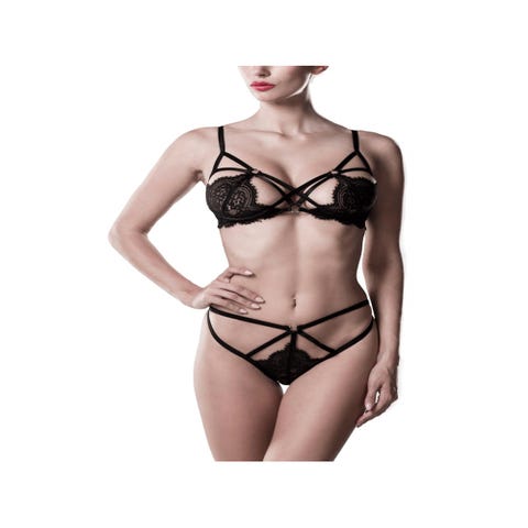 Ensemble 2 pièces dentelle 21003 Romantic noir 