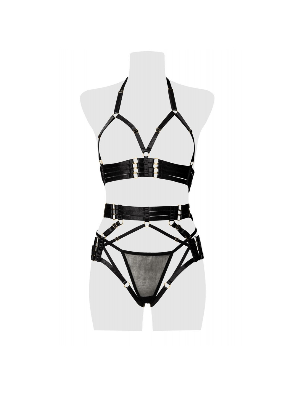 Harnais 3 pièces 20060 Dominant noir main product photo