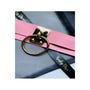Collier BDSM O-Ring rose et or