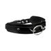 Collier BDSM anneau noir et argent