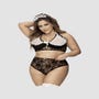 Costume soubrette 60005 noir & blanc GT 