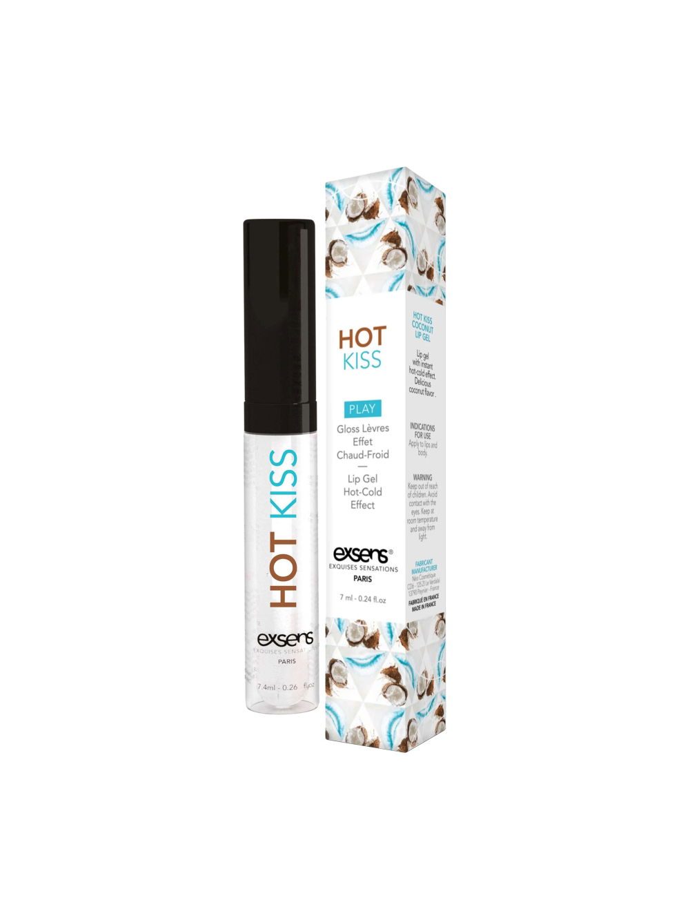 Gloss effet chaud-froid Hot Kiss noix de coco
