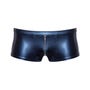Boxer zip métallique bleu