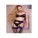 Ensemble 4 pièces CR4670 satin noir