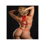 Body ouvert noeud & dentelle rouge