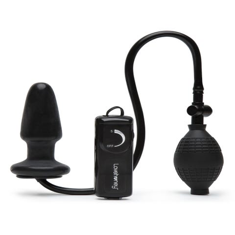 Plug anal vibrant gonflable télécommandé