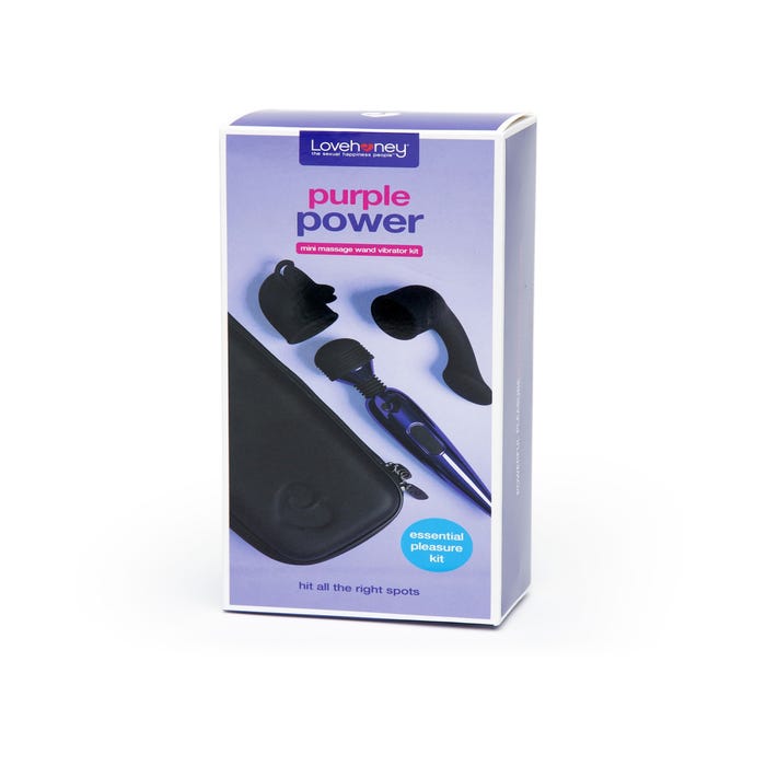 Kit vibromasseur wand Purple Power 4 pièces