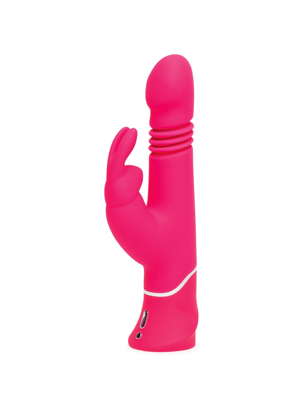 Vibromasseur rabbit va-et-vient rechargeable main product photo
