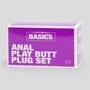 Kit plug anal Play BASICS 4 pièces